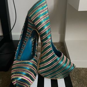 Multi color heels